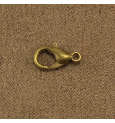 Karabinlås, bronzefarvet