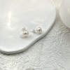 Perle ørestikkere - Hvide